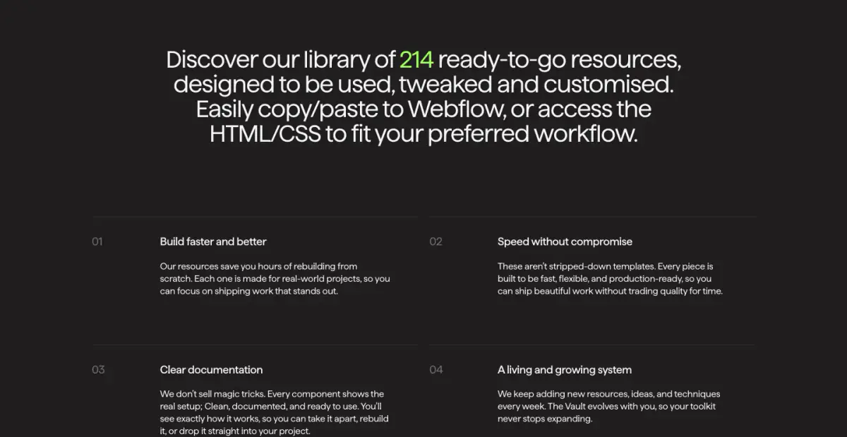 Discover our library of 214 ready-to-go resources, designed to be used,… features section from Osmo