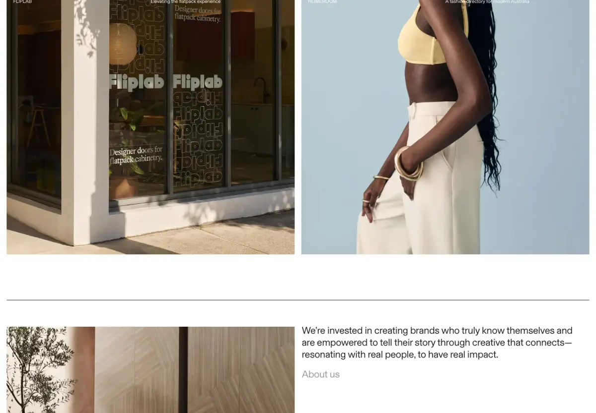 Our partnerships begin with a simple conversation. footer section from Ortolan