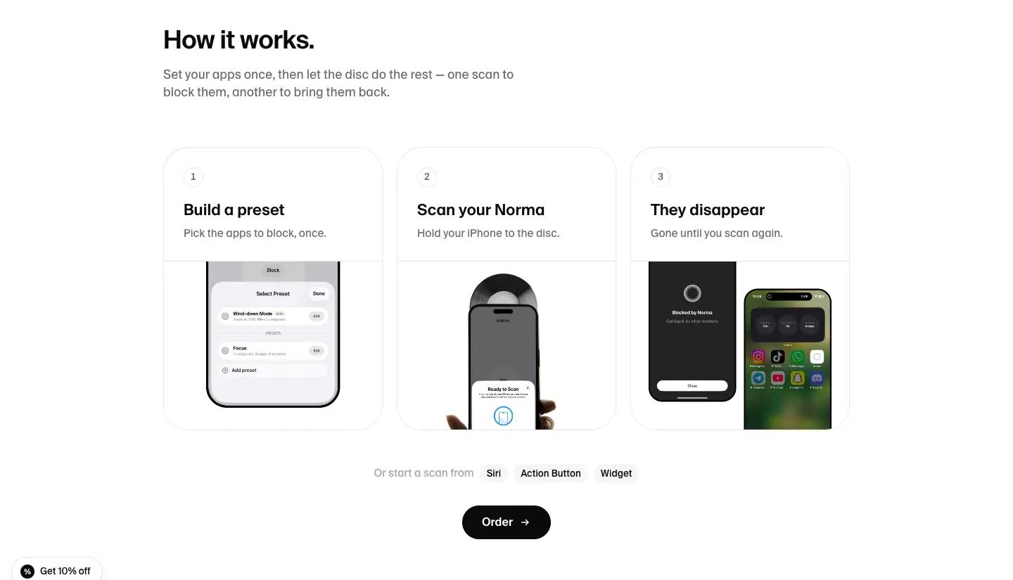 Three-Step App Blocking Process Process section from Nor