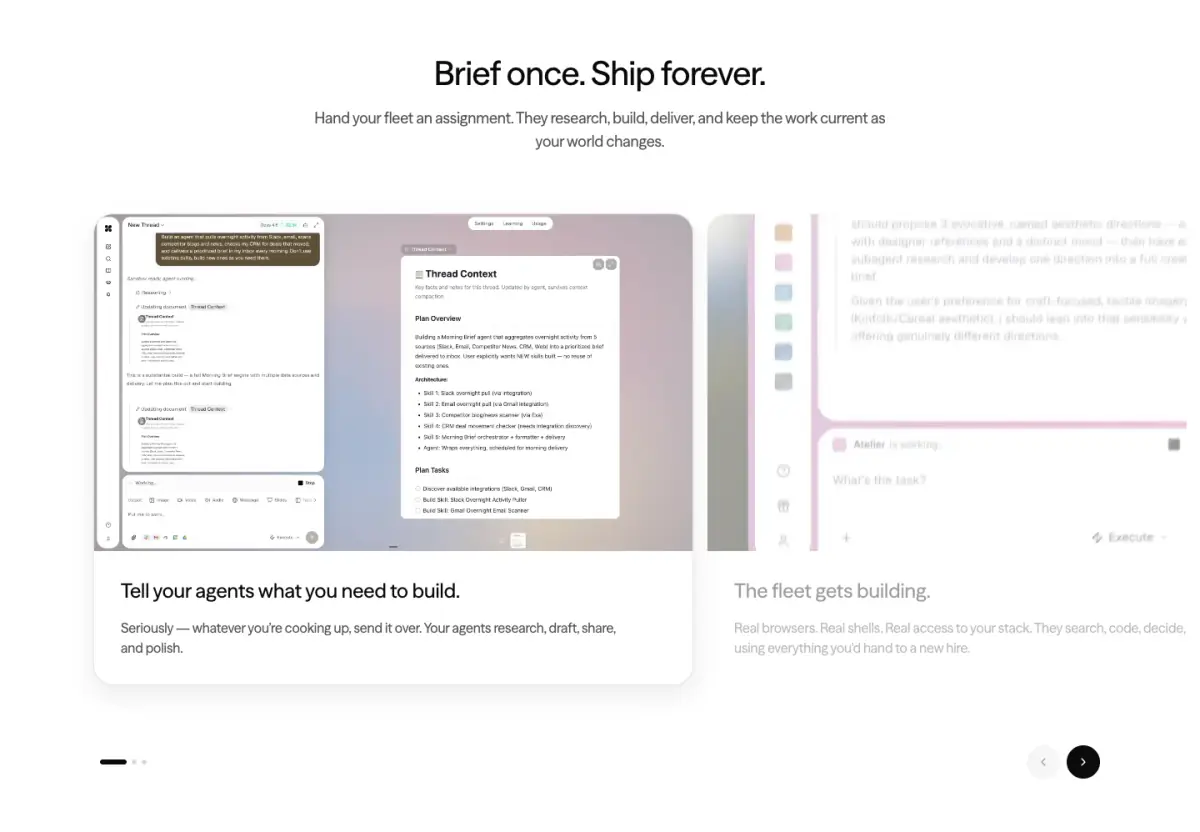 Brief once. Ship forever. Features section from Gradient: AI for Investors