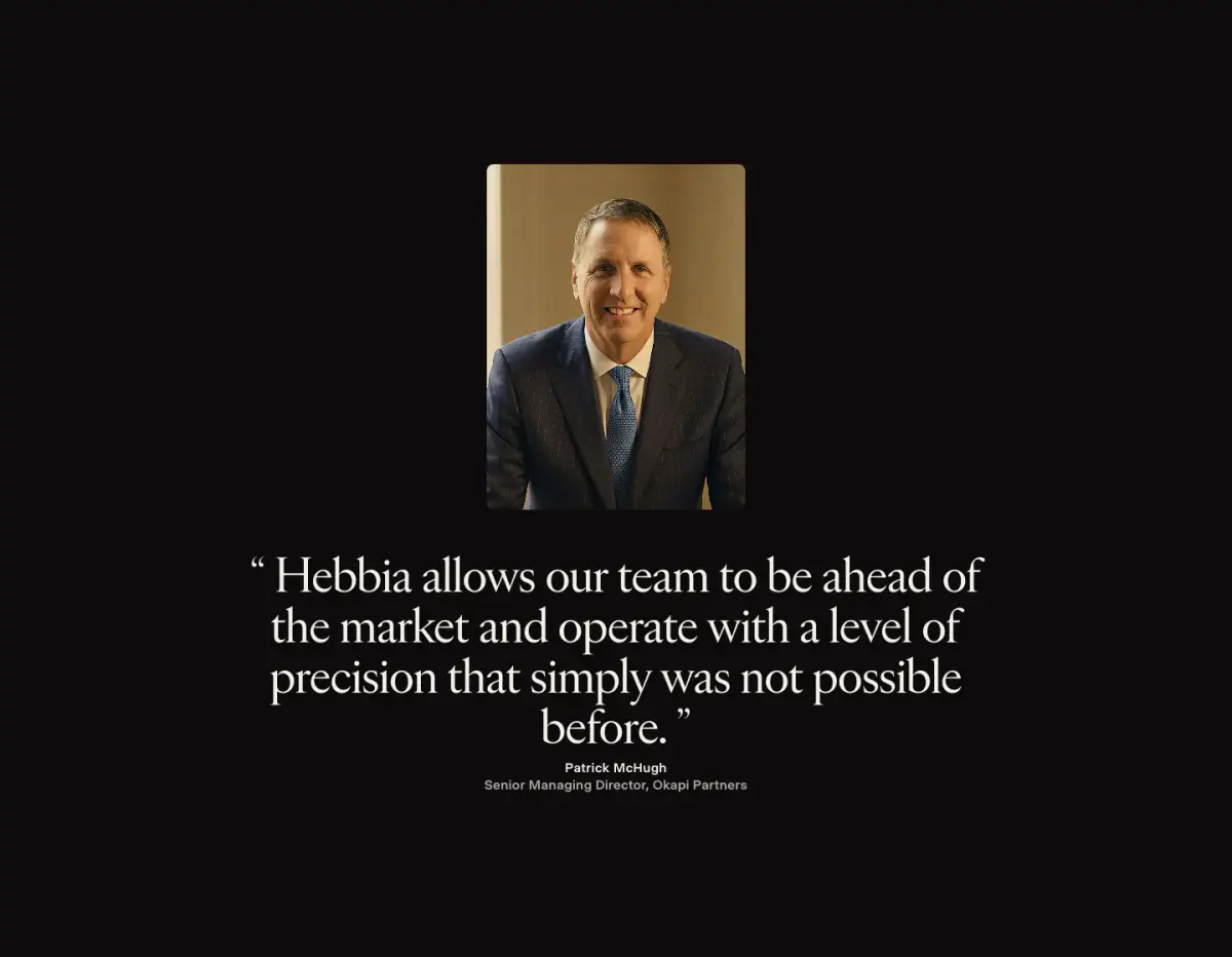 Hebbia Testimonials testimonials section from Hebbia