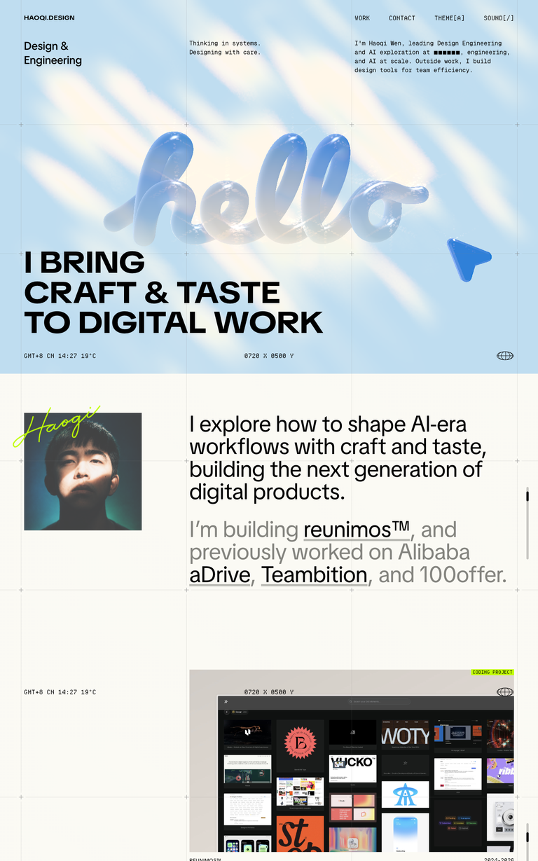 Haoqi website design reference
