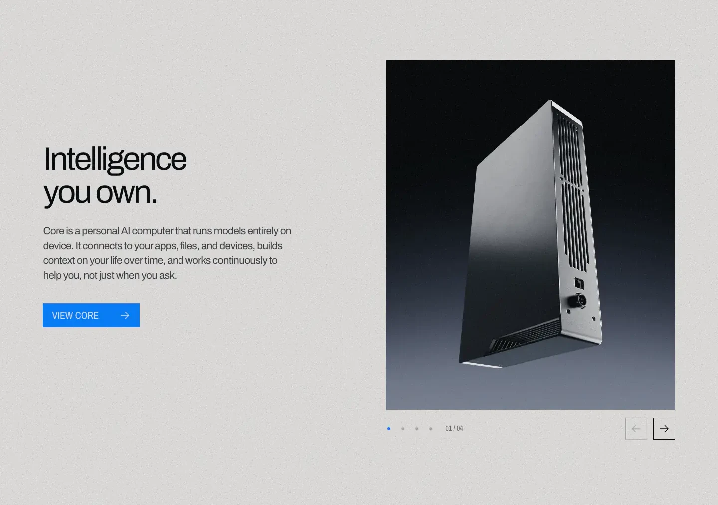 Intelligence You Own Product Feature features section from Ghost AI
