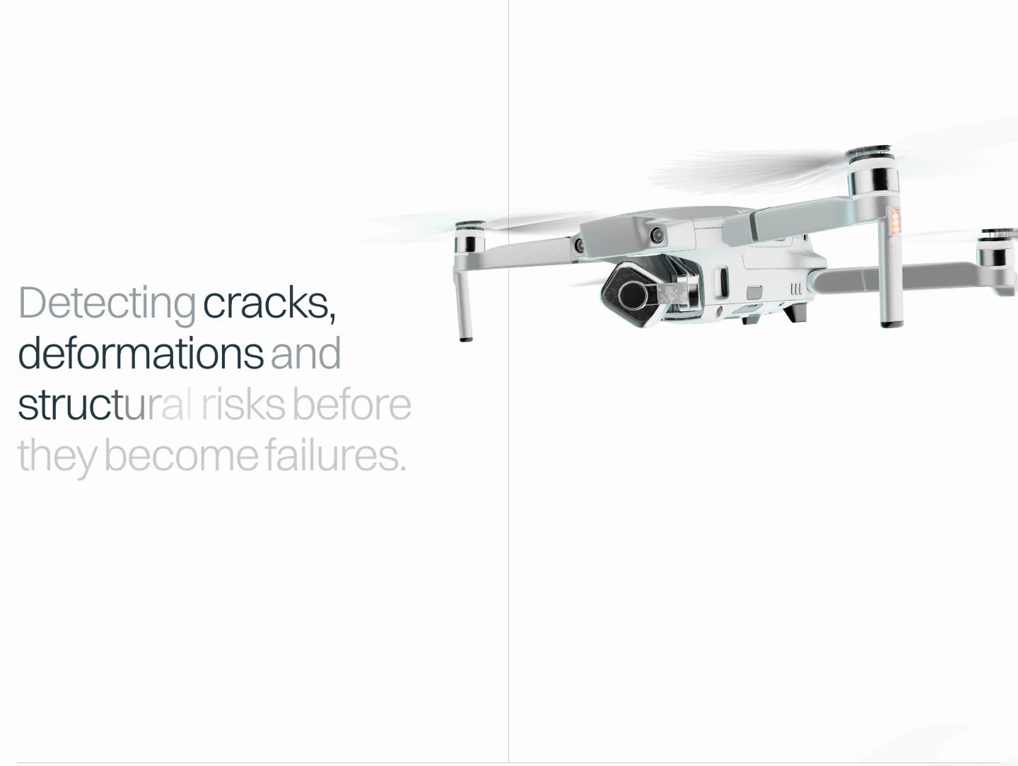 Infrastructure Defect Detection Feature features section from Lidar Drone Scanning