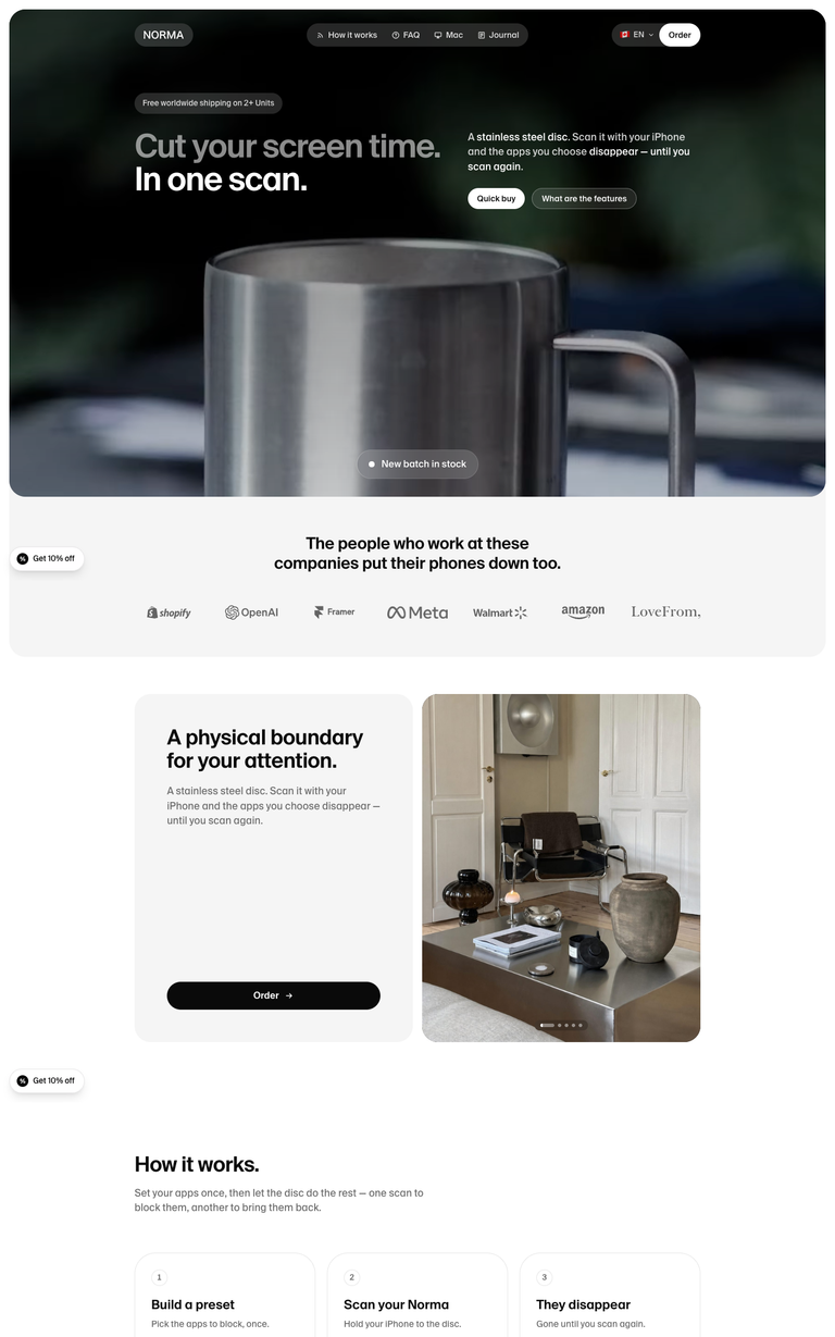Nor website design reference