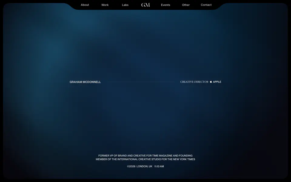 Graham McDonnell website preview