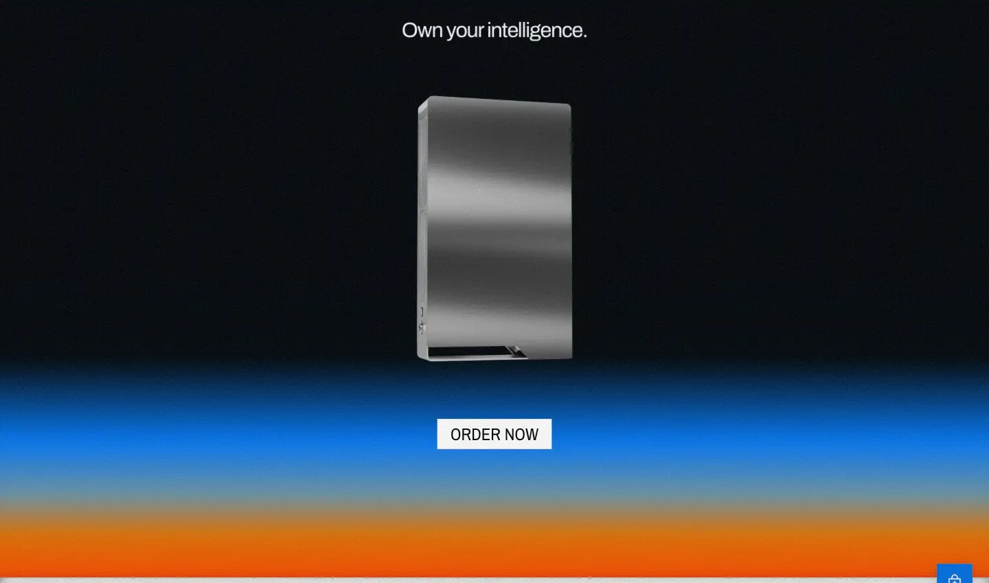 Own Your Intelligence Order CTA cta section from Ghost AI