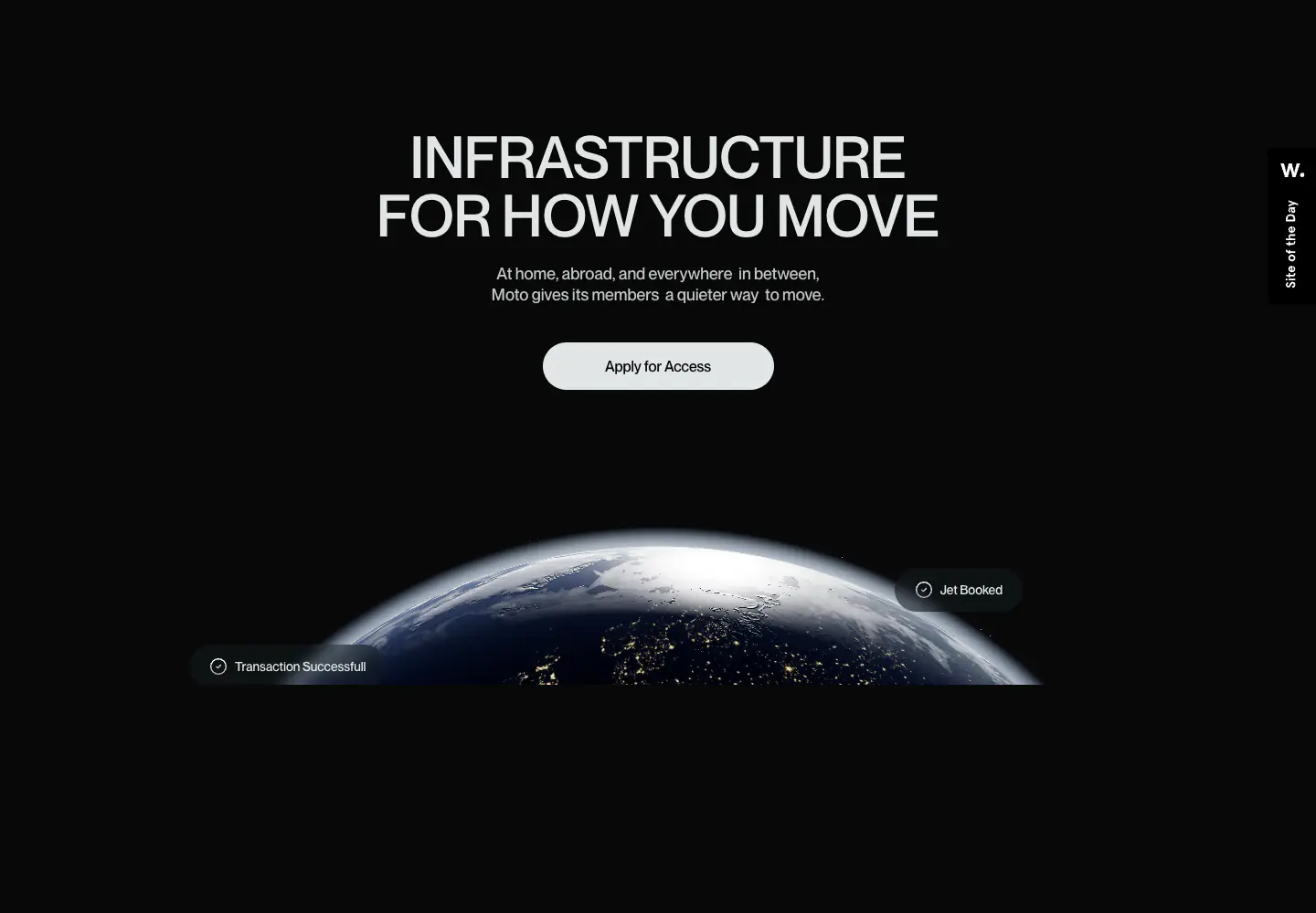 INFRASTRUCTURE FOR HOW YOU MOVE features section from Moto Finance