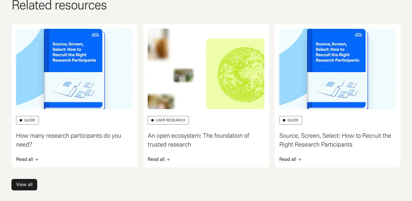 Related research resources editorial section from Maze