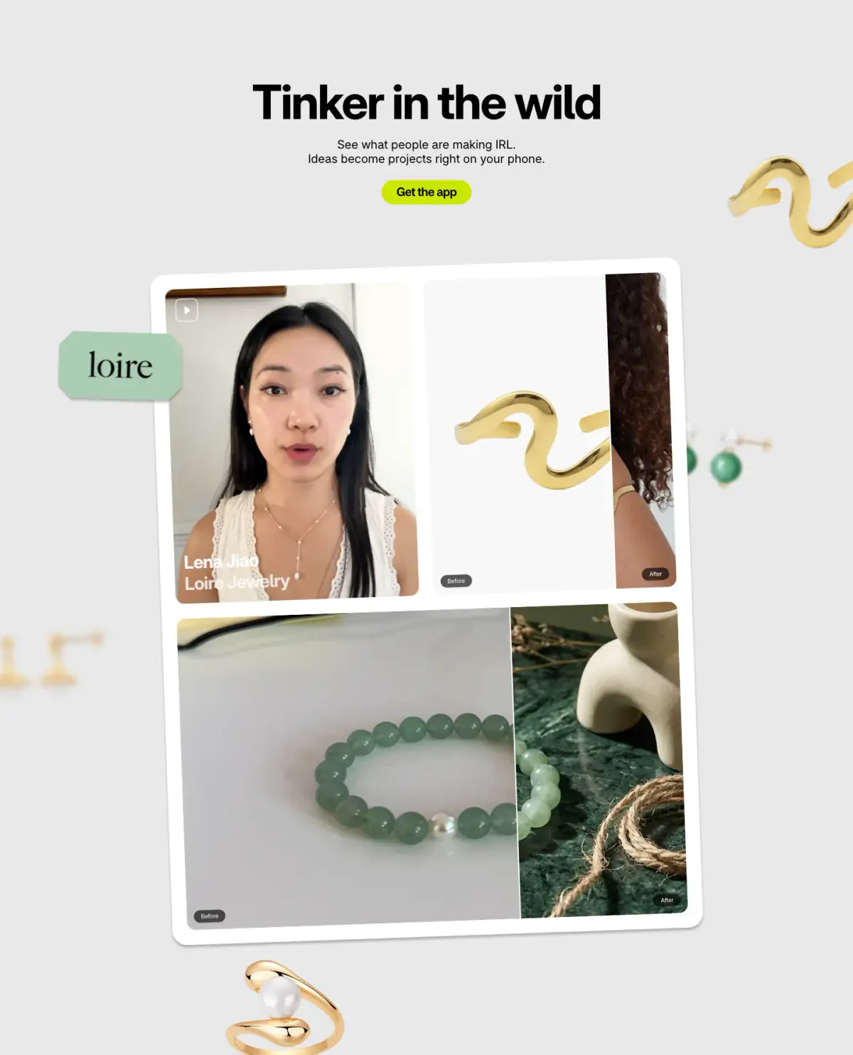 Tinker in the wild features section from Tinker