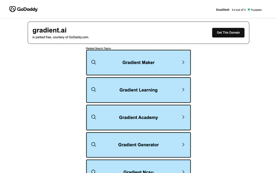 Gradient: AI for Investors website preview