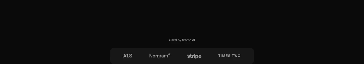 Used by teams at features section from Arqé