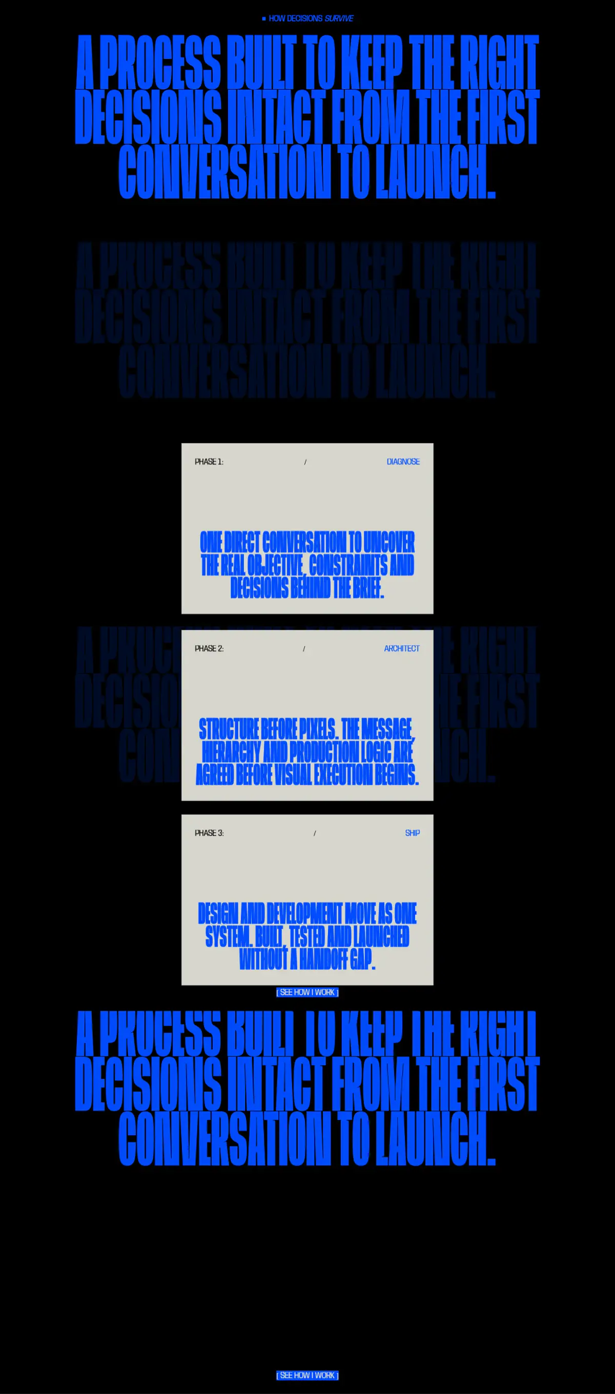 A PROCESS BUILT TO KEEP THE RIGHT DECISIONS INTACT FROM THE FIRST… features section from Pash