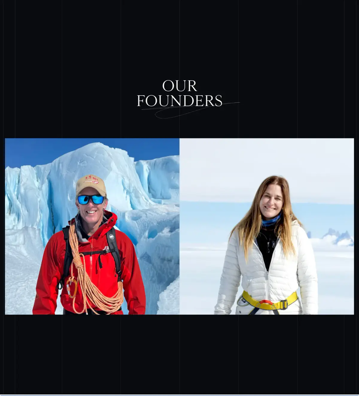 Our Founders Polar Portraits founder section from White Desert