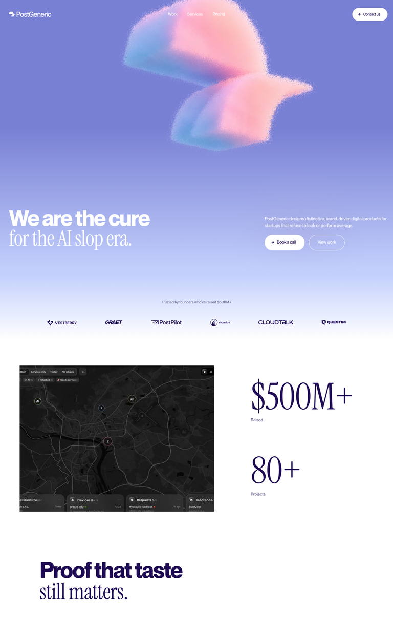 PostGeneric website design reference