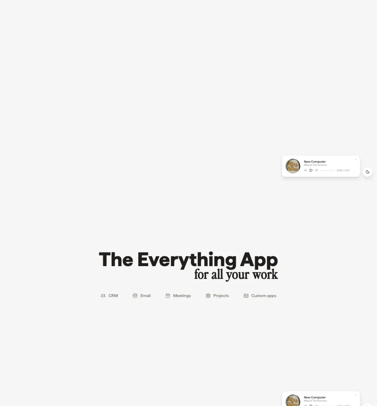 The Everything App features section from Micro