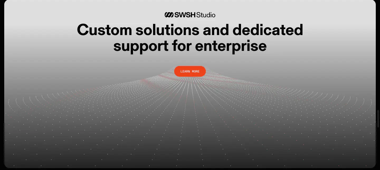 Enterprise Custom Solutions CTA CTA section from SWSH