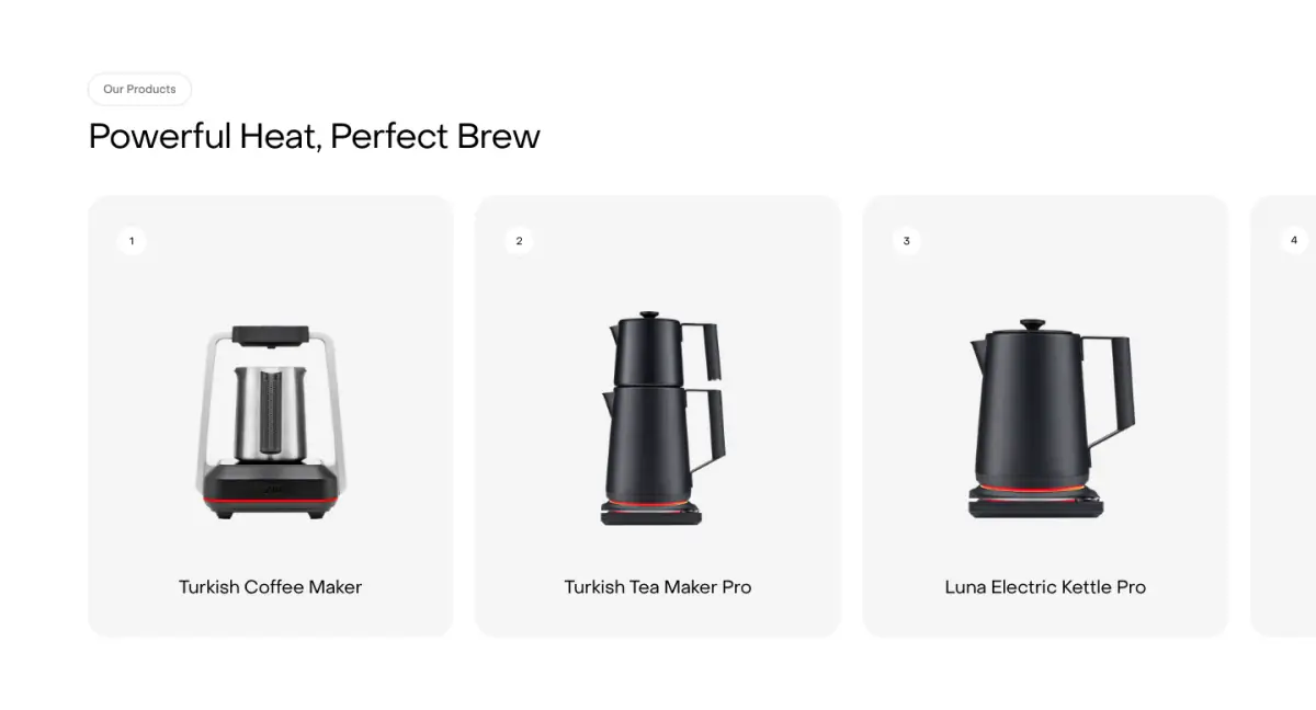 Powerful Heat, Perfect Brew features section from Sakiproducts