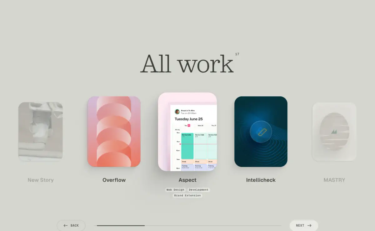 All work features section from Jose Ocando