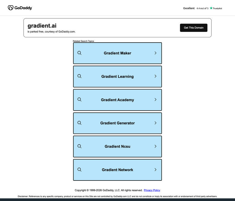 Gradient: AI for Investors website design reference