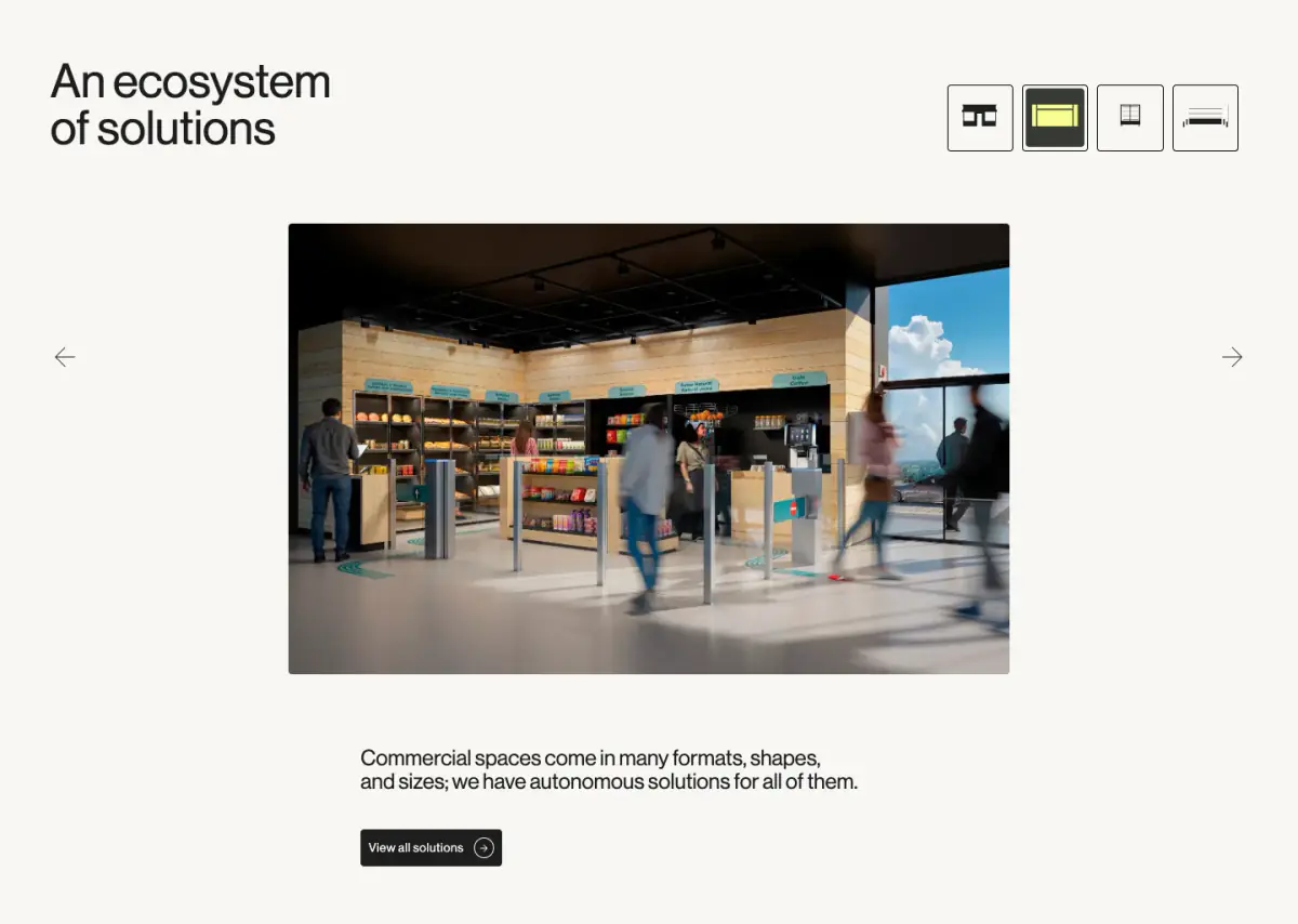 An ecosystem of solutions features section from Sensei