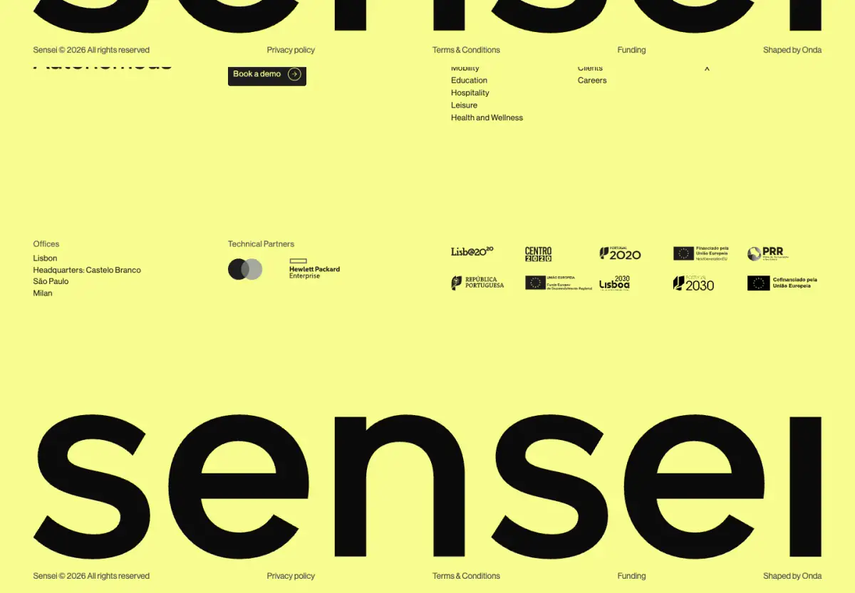 Sensei Footer footer section from Sensei