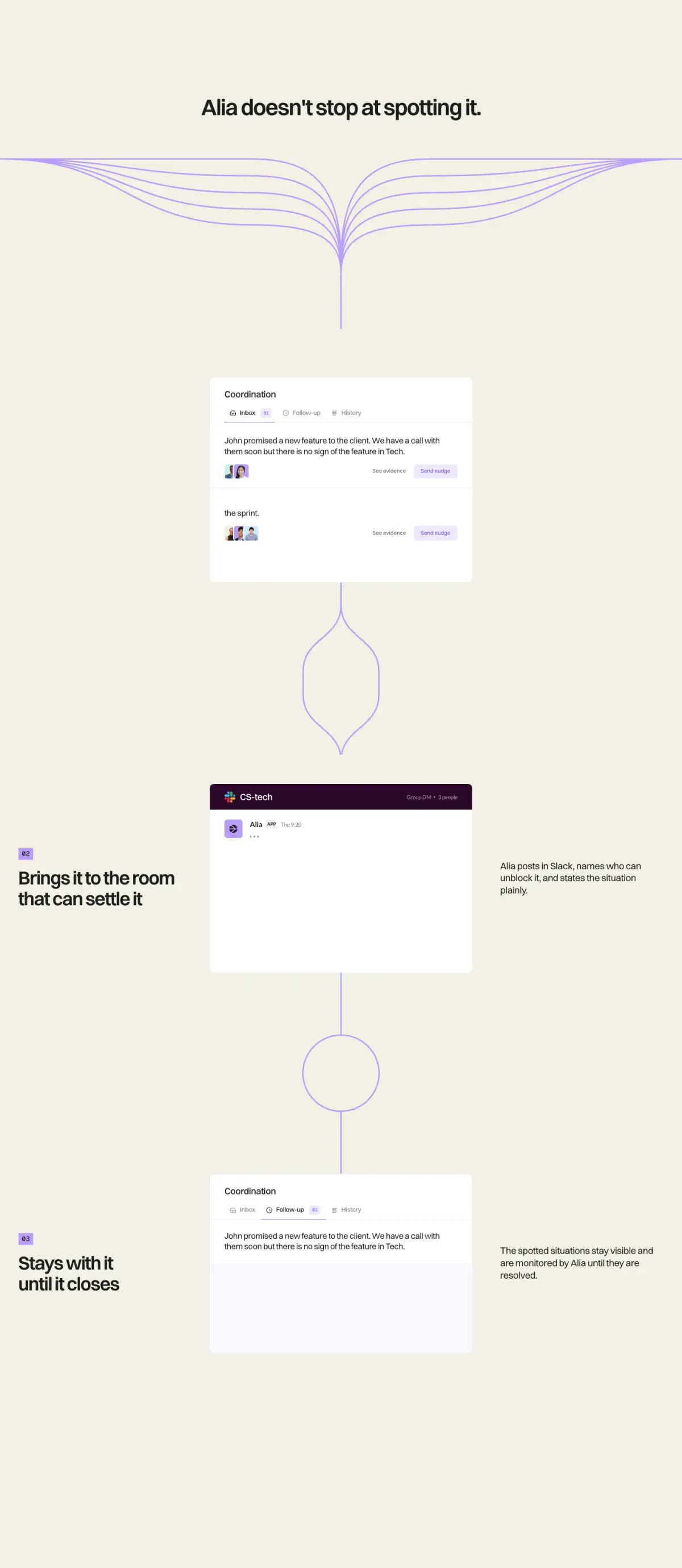 Alia doesn't stop at spotting it. features section from Alia