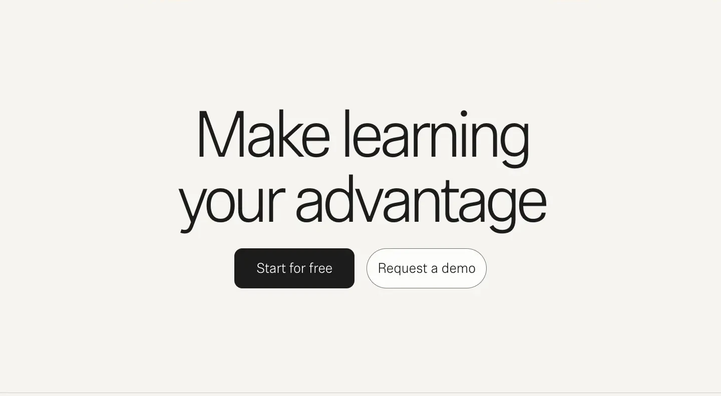 Make learning your advantage CTA CTA section from Maze