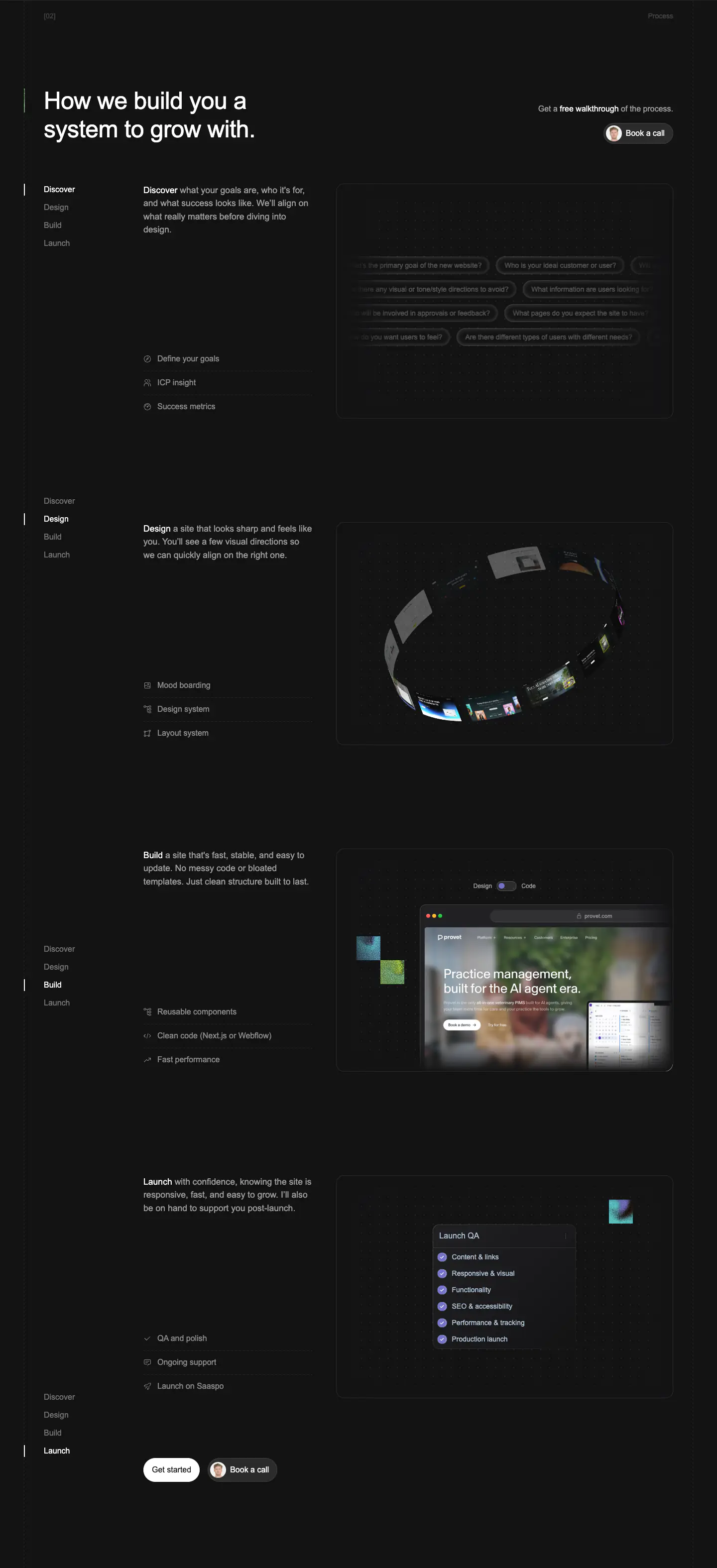 How we build you a system to grow with. features section from Twohands