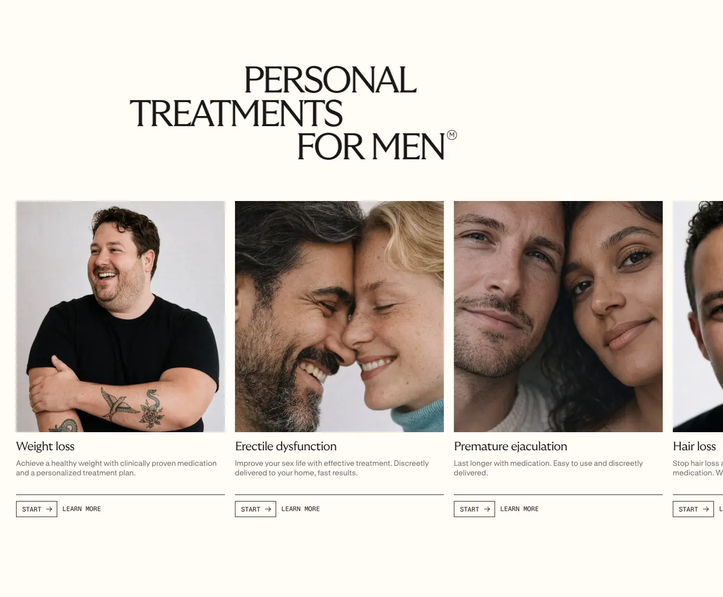 PERSONAL features section from Menkind