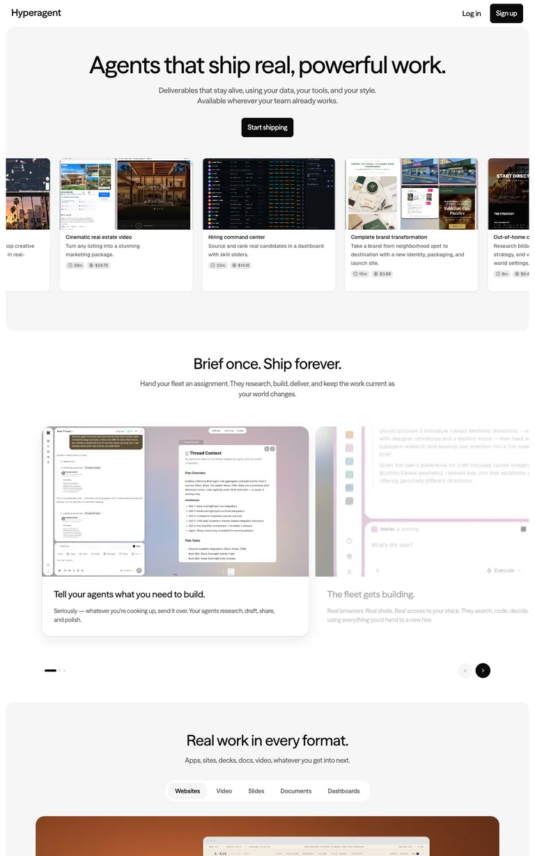 Gradient: AI for Investors website design reference