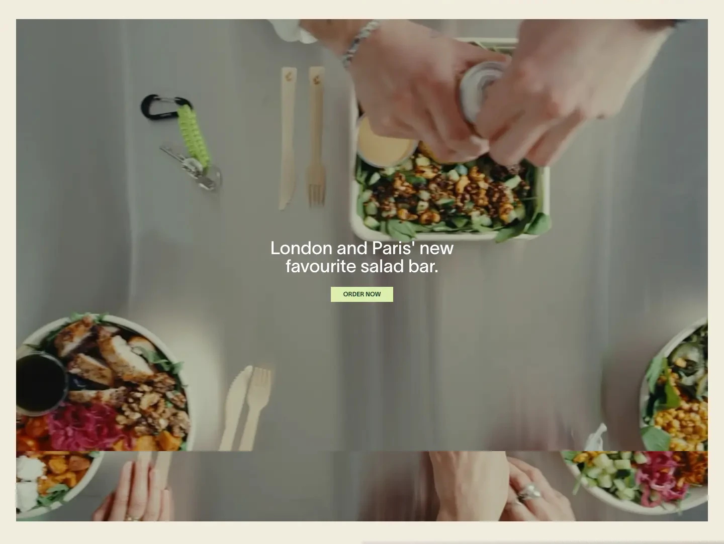 London and Paris Order CTA cta section from The Salad Project