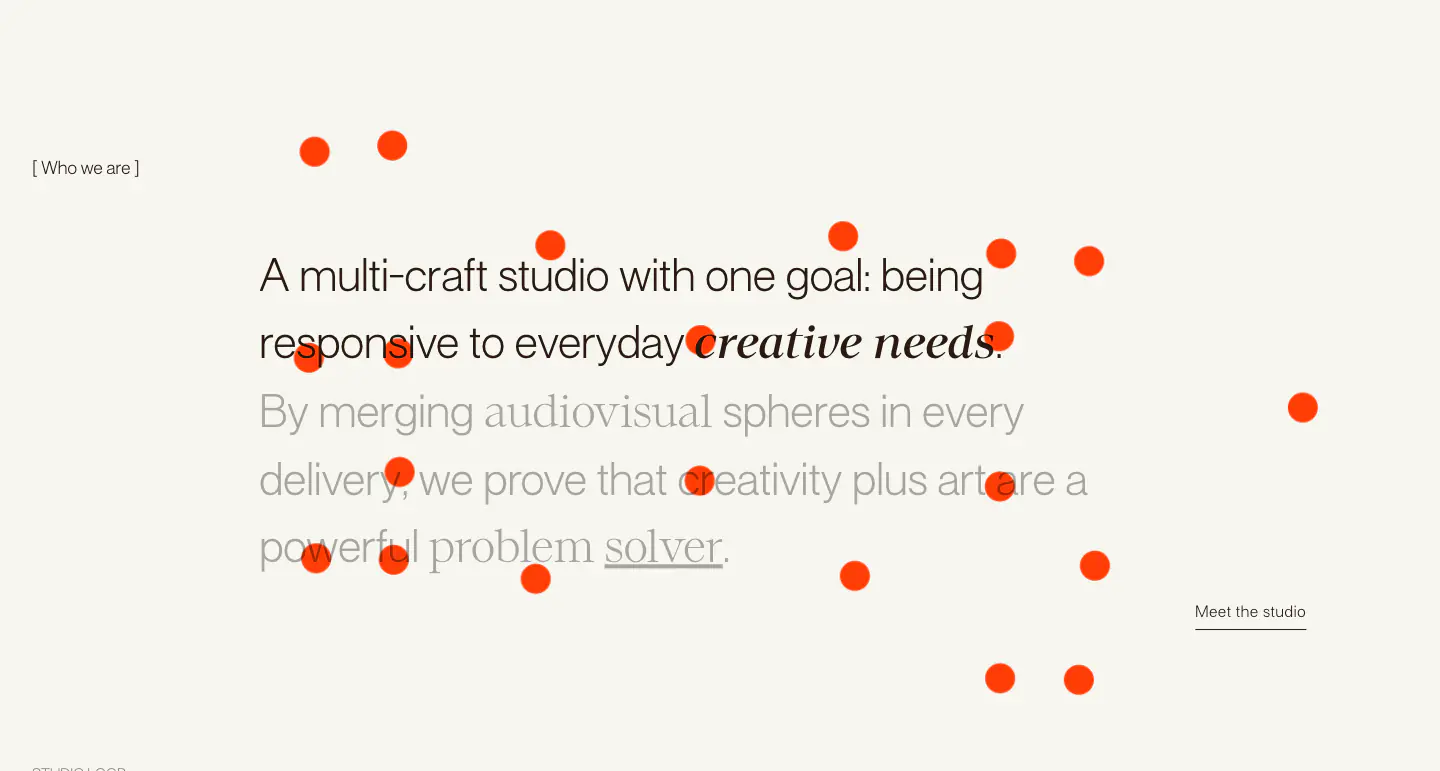 Studio Loop Features Features section from Studio Loop