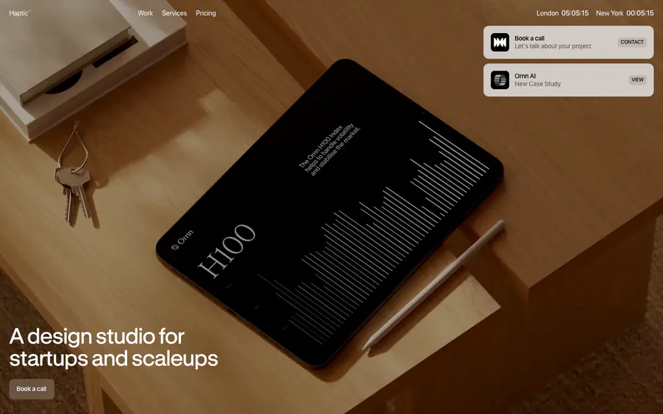 Haptic website preview