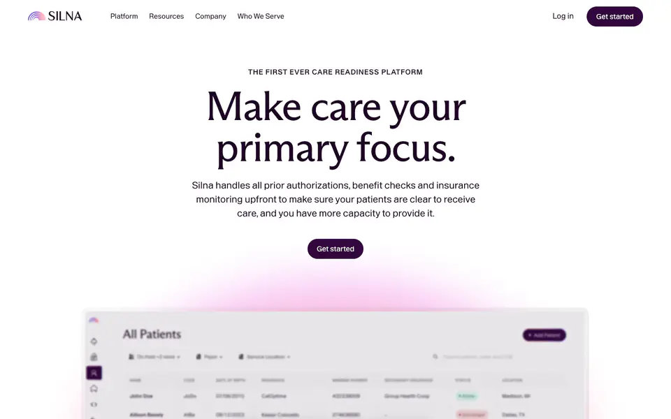 Silnahealth website preview
