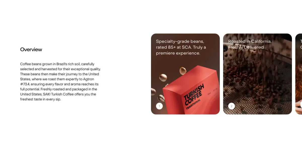 Overview features section from Sakiproducts