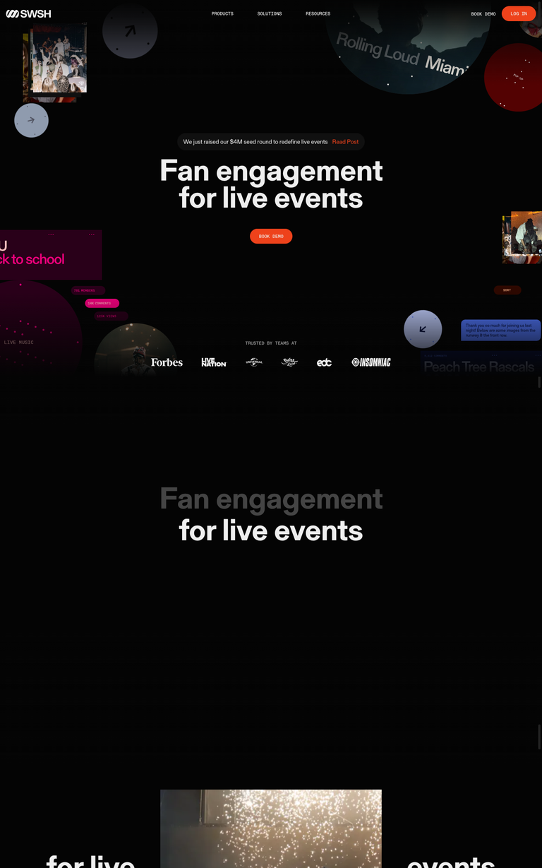 SWSH website design reference