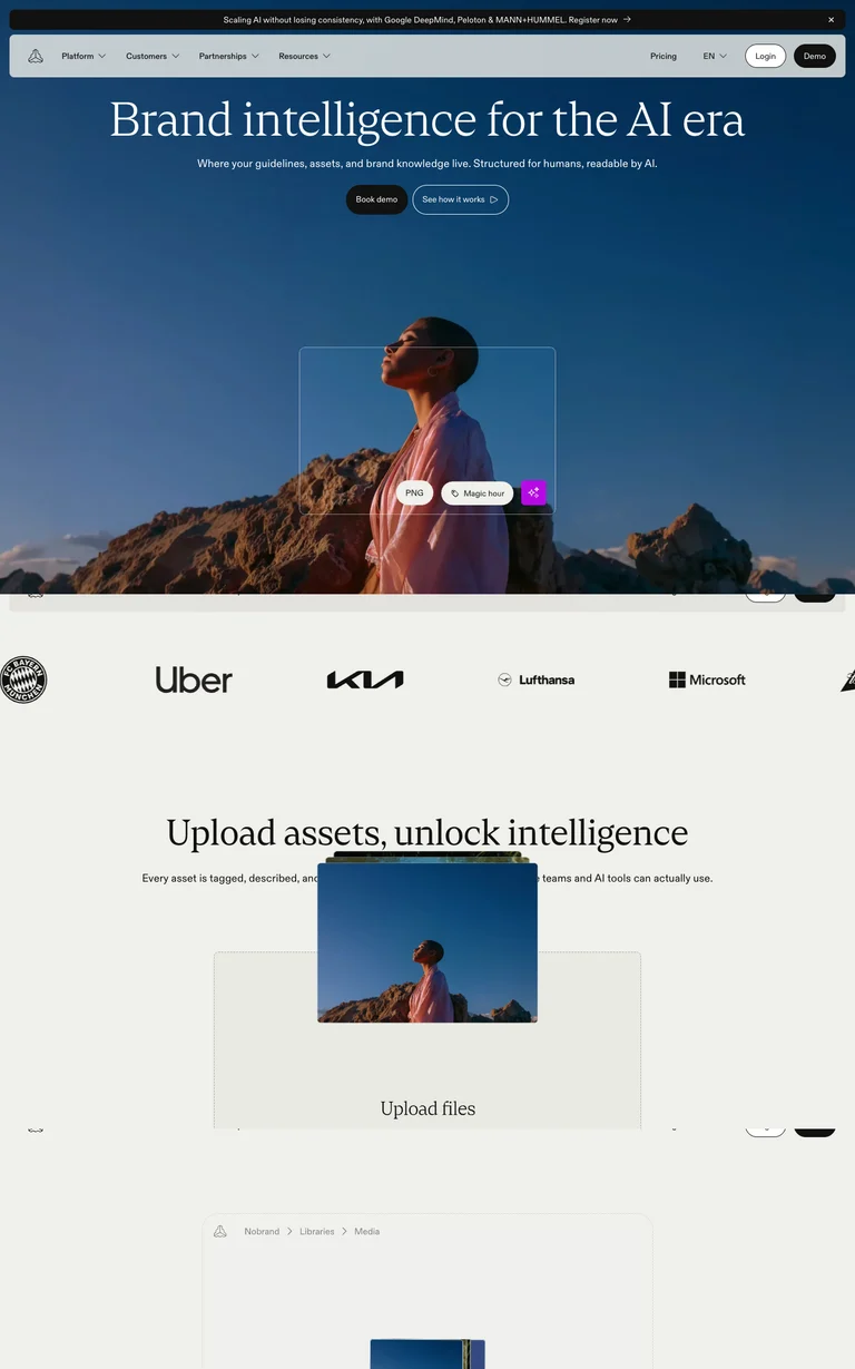 Frontify website design reference