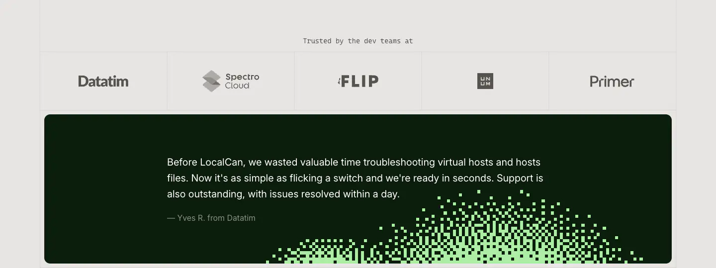 Localcan Features Features section from Localcan